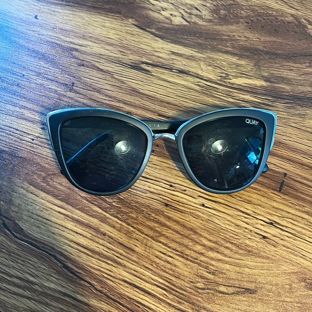 Quay My Girl Cat Eye Black Sunglasses